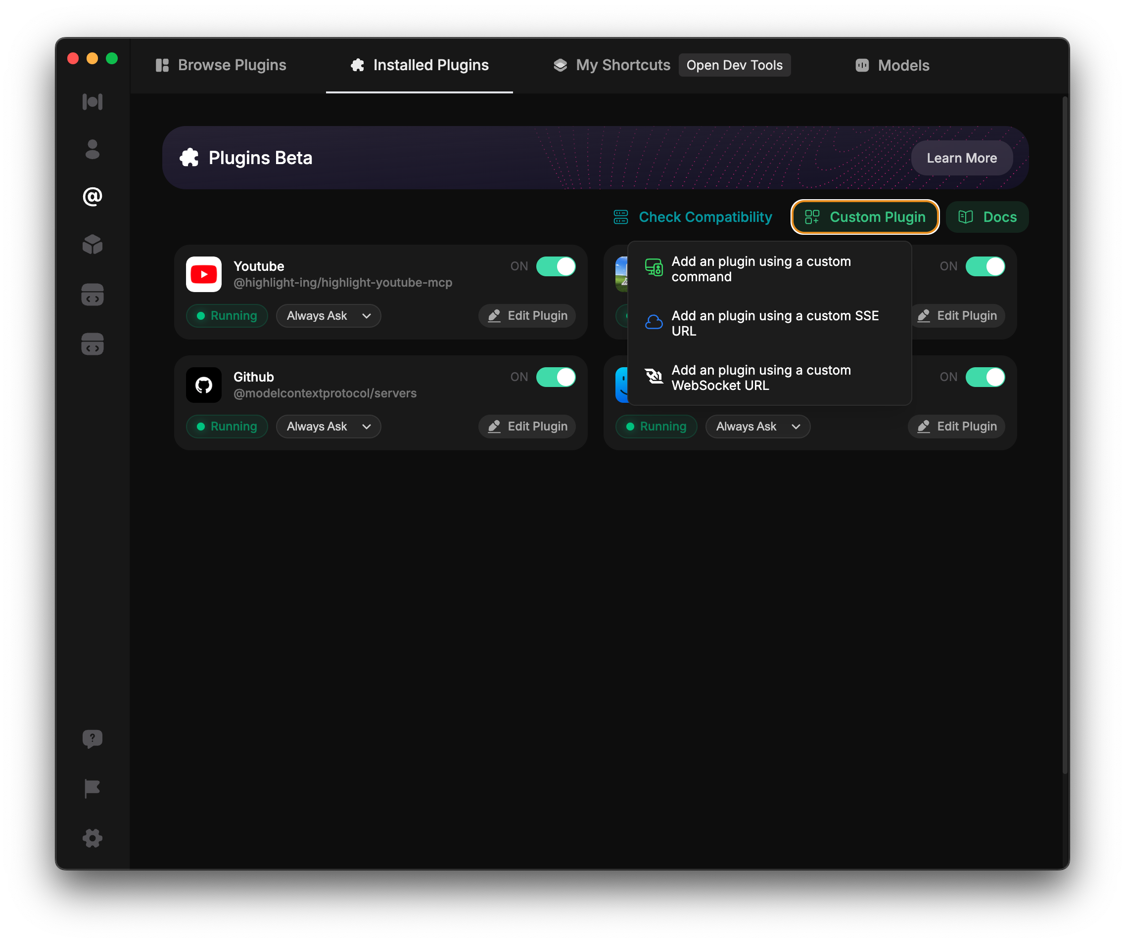 Highlight AI Add Custom Plugin
